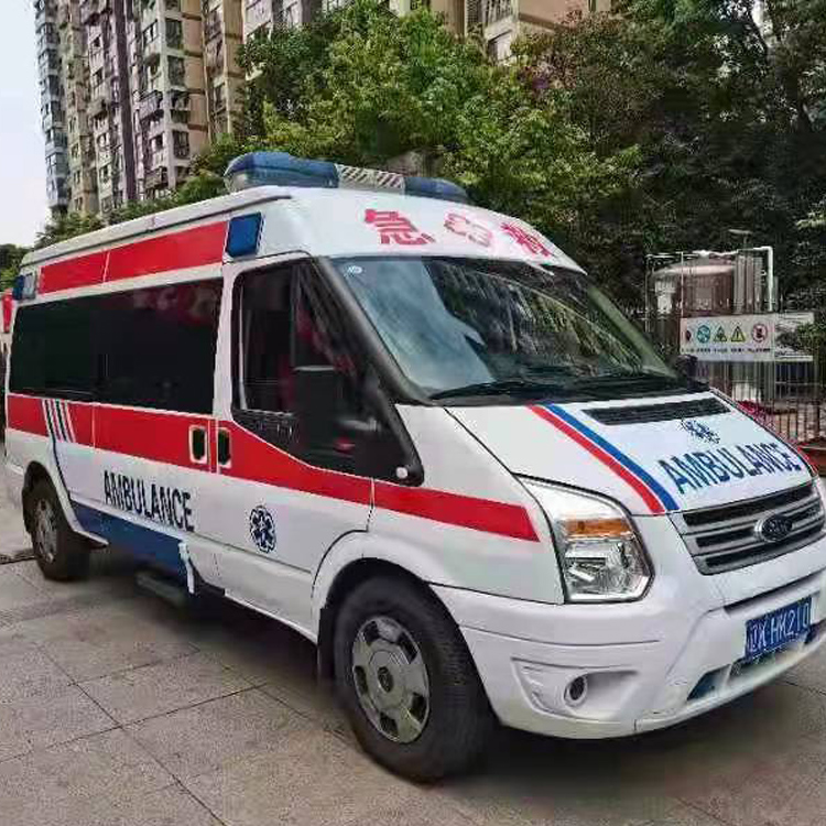 龙子湖长途救护车护送病人返乡